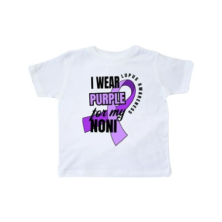 

Inktastic I Wear Purple For My Noni Lupus Awareness Gift Toddler Boy or Toddler Girl T-Shirt