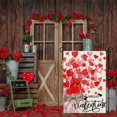 thumbnail image 2 of JOOCAR Valentine's Day Garden Flags, Vase Red Love Heart Hello Valentine 12x18 Inches Double Sided Garden Flags for Outdoor Garden Festival Yard Decoration, 2 of 5