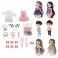thumbnail image 4 of Doll Body 3D Big Eyes Realistic Eyelash Girl Dolls con caja Cumpleaños estilo 4 Zulema muñeca bjd cuerpo de niña, 4 of 8