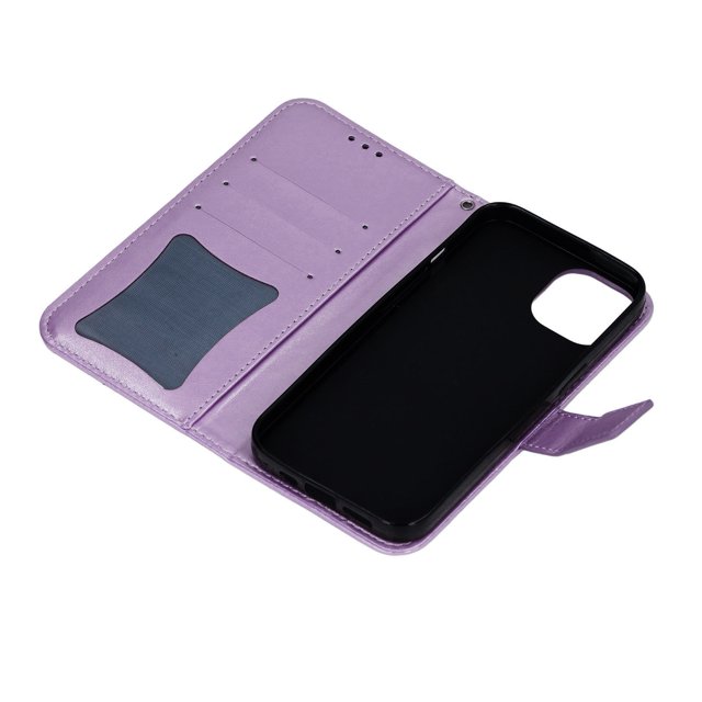 Caso de la billetera del teléfono con la ranura para Tarjetas pu cuero de cuero flip flop cubierta para 13