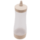 thumbnail image 2 of 3X Botella exprimible para bote de plástico para salsa, vinagre, aceite, ketchup, vinagrera, dispensador de condimentos, beige y transparente, 2 of 3