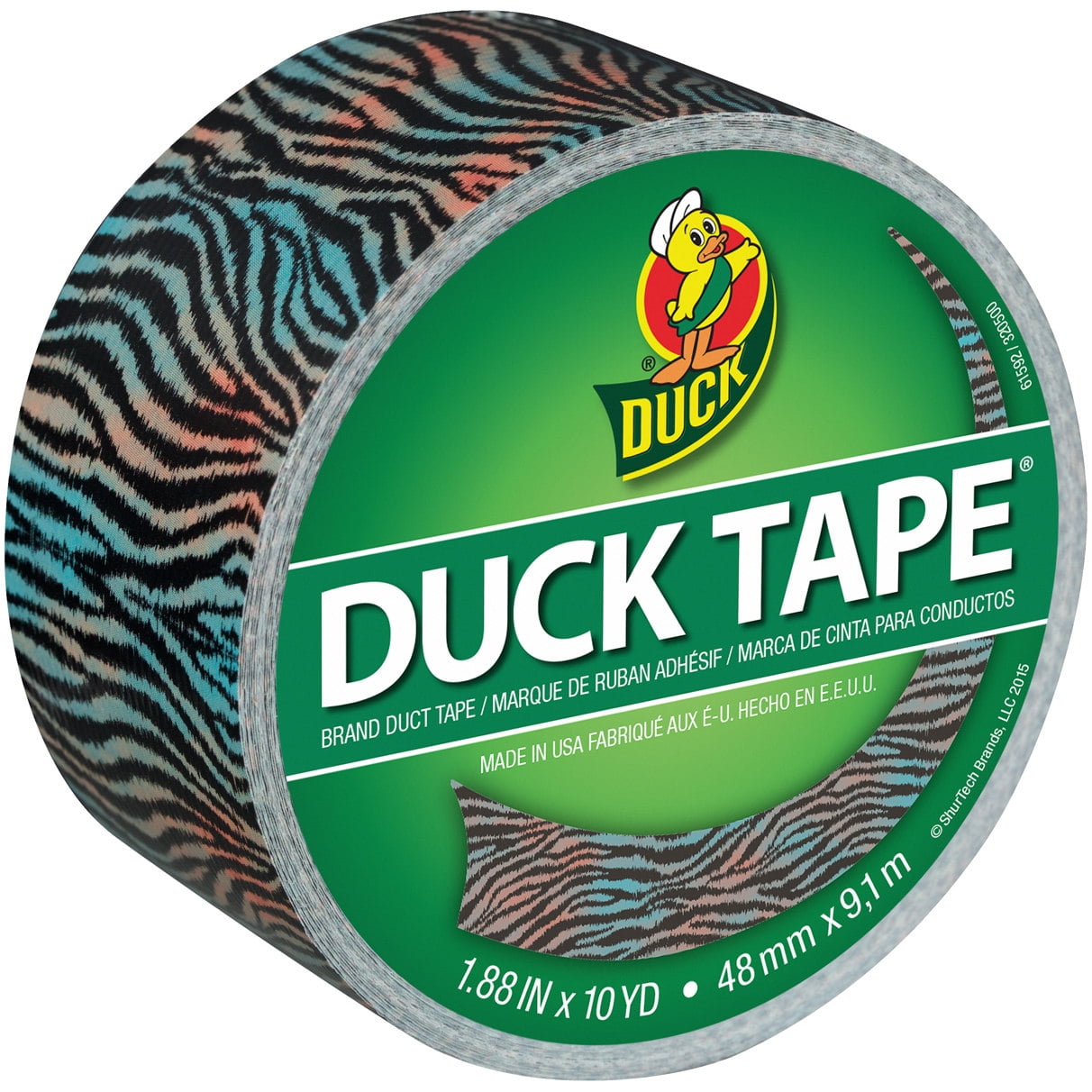 Duck Tape Tiger Stripes Printed Duct Tape. 1.88 inches wide 10-yard roll