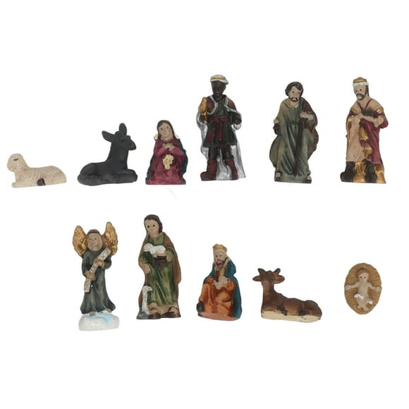 Christmas Resin Nativity Sets, Resin Material Nativity Sets Vivid Lifelike For Gifts