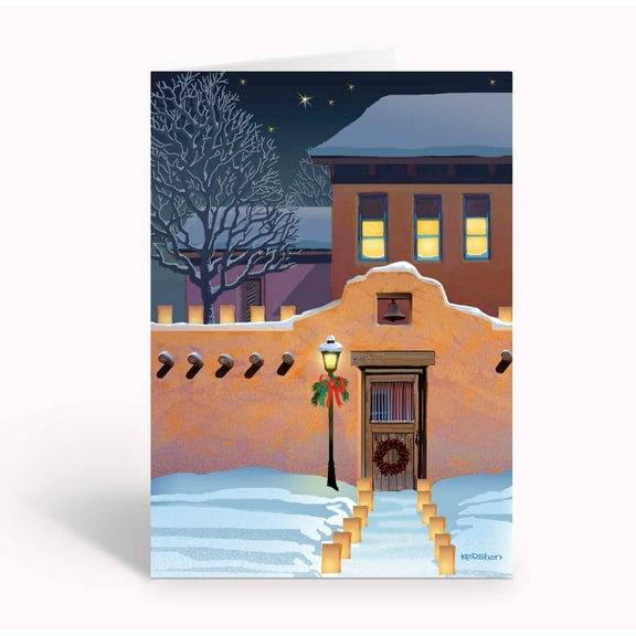 Southwest Snowy Christmas- 18 Christmas Cards & Envelopes - 40076