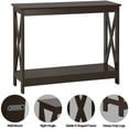 HomGarden Slim Modern Console Table, Espresso Small Space Entry 2