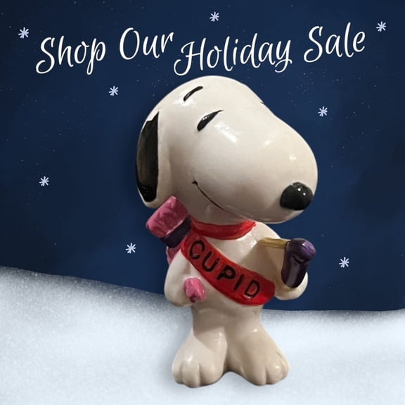 CAKE TOPPER Snoopy Woodstock PVC Figure Figurine Holiday Christmas gift