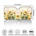 thumbnail image 7 of FORUDESIGNS Frog Sunflower Butterfly Pattern Car Windshield Sun Shade Thickened Windshield Dash Protector, Vehicle Dashboard Shield Car Interior Sun Protection (57.1 x 27.4 inch), 7 of 7