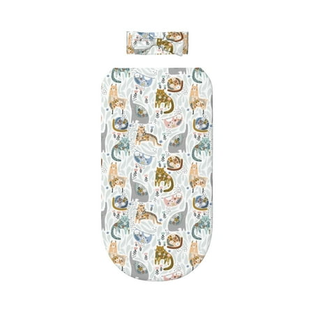 

Lafuoo Cute Colorful Animal Pattern 0-6 Months Newborn Swaddle Bag Headband Set for Girls Clothes Baby Care Products