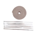 thumbnail image 2 of Envoltura Térmica para Tubos de , 2 "x 32 Pies, Incluye 6 Bridas de material acero Inoxidable, Beige shamjiam Tubo de escape Envoltura térmica, 2 of 6