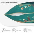 thumbnail image 5 of Kll Around The Planet Decorative Throw Pillow Covers Velvet Soft For Couch Sofa Bedroom Living Room Outdoor -16"X16", 5 of 8