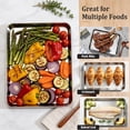 thumbnail image 7 of Vesteel Quarter Sheets with Racks Set (2 Pans & 2 Racks), Stainless Steel Baking Pans with Cooling Racks for Toaster Oven Roasting, Heavy Duty & Dishwasher Safe, 12.4” x 9.7”, 7 of 7