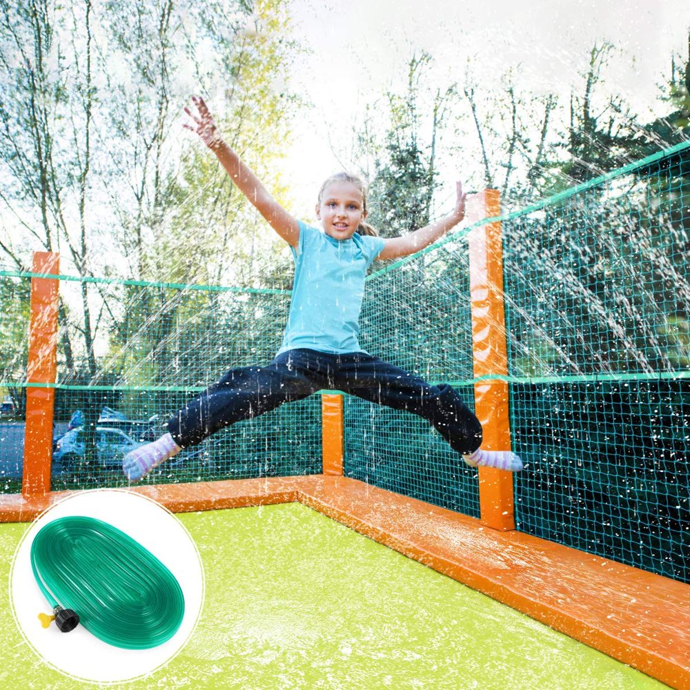 Gold Toy Trampoline Sprinkler for Kids Water Toys 39 FT Outdoor Spray