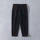 thumbnail image 3 of Pantalones largos para hombre, informales, holgados, ventilados, con bolsillos y cordón, rectos, de poliéster., 3 of 5