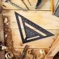 thumbnail image 4 of Regla de ángulo recto triangular de aluminio negro de 12 pulgadas, transportador a prueba de óxido, herramienta de carpintería, perfil de aluminio, 4 of 9