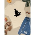 thumbnail image 3 of Yoga Silhouette      T-Shirt Women -Image by Shutterstock, Female Medium, 3 of 4