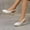 White, variant on Hoshose New Summer Women Platform Wedge Sandals with Arch Support Non Slip Open Toe Slip on Casual Beach Sandals