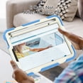 thumbnail image 7 of TECH CIRCLE Bumper Case for iPad Mini 6th Generation, iPad Mini 6 Case 8.3" 2021, Shockproof Cute Kids Case with Screen Protector & Pencil Holder & Hand Strap & Kickstand & Shoulder Strap, Blue, 7 of 7