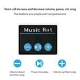 thumbnail image 4 of Gorro LED Bluetooth 5.0 con luz LED, altavoces estéreo integrados y gorro cálido con micrófono para deportes y actividades al aire libre, 4 of 10