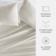 thumbnail image 4 of Juego de Sábanas de Algodón de Satén de Fibra Larga - Ultra Suaves, Individual Cepillado y Lavado en Ivory para Ropa de Cama Tamaño Queen - Comfort Canopy, 4 of 12