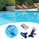 thumbnail image 4 of Limpiador de piscinas Kit de limpieza de piscinas Aspirador Cabezal de succión con cepillos Varilla extensible Bolsa de malla, 4 of 7