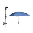 thumbnail image 2 of LOVIVER Parasol de Chaise de Plage avec Pince Parasols Réglables Parasol Pliant Double Bleu Double Couche, 2 of 8