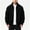 Black, variant on Mens Full Zip Cardigan Sweater Stand Collar Full Zip Suit for Business Casual Office Work Camp Classic Casual Long Sleeve Sweater Sweaters for Men Black L