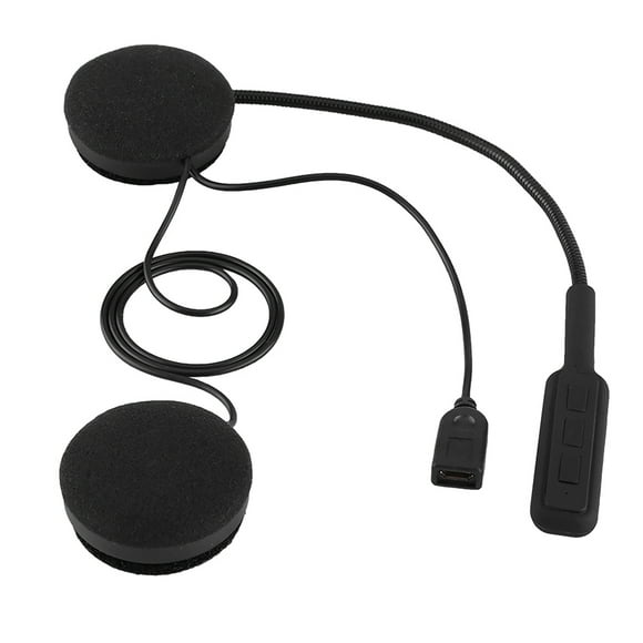 Acouto Motorcycle Helmet Headset Intercom Headset, Speakers Hands Free, Helmet Headphones, Music Call Control