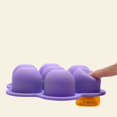thumbnail image 2 of 7 Trous Silicone Oeufs Moules Réutilisables Récipient de Stockage Plateau Alimentaire, 2 of 8