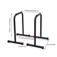 thumbnail image 5 of Adjustable Dip Station Body Press Bar Stand Fitness Strength Training Gym Home, 5 of 18