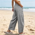 thumbnail image 5 of UOCUFY Womens Wide Leg Pajamas Pants Fall Gingham Casual Lounge Sweatpants | Fall Outfits 2026,Wide Leg Elastic Waist Pants with Pockets Black,Size XL, 5 of 6
