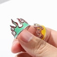 thumbnail image 6 of Limei Beautiful Flame Open Rings Durable for Date Adjustable, 6 of 7