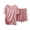 Pink, variant on ROHUUQUE Women Solid Pajama Set Short Sleeve Crew Neck Top & Shorts 2 Piece Sleepwear