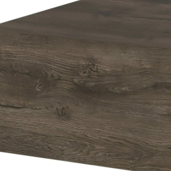 5 Brown One Drawer Faux Wood Floating Nightstand