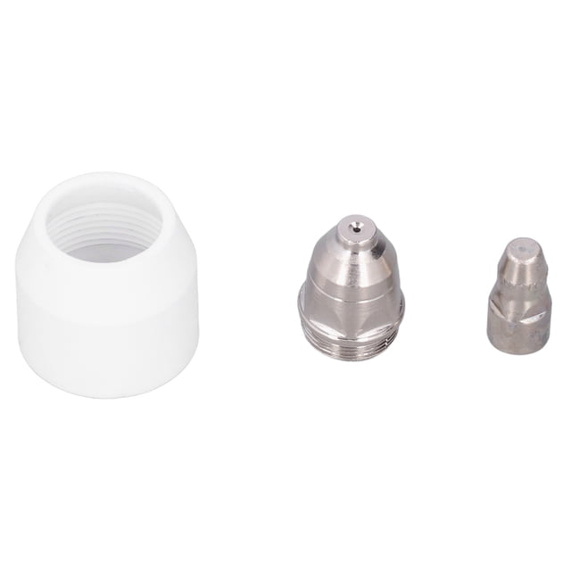 3 unids/set antorcha de corte por Plasma consumibles boquilla de punta de electrodo taza protectora de cerámica para cortador P80