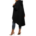 thumbnail image 4 of jjayotai Women's Zip up Hoodies Long Tunic Sweatshirts Oversized Long Sleeve 2026 Fall Hoodie Jacket Coat Casual High-Low Hem Sweatshirt Jacket with Pockets, 4 of 6