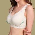 thumbnail image 4 of Gibobby Brasier para mujer Silk Ice Latex 2PC Back Sleep Chaleco de mujer Ropa interior Sujetador deportivo sin rieles Íntimos(Beige,XL), 4 of 4