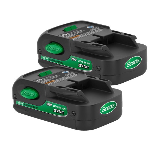 Scotts S12020A SYNC 20V Lithium 2 Pack Battery Pack 1303210032PK