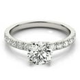 thumbnail image 2 of 14k Gold Single Row Shank Round Diamond Engmt Ring 1 1/3 cttw SZ 9, 2 of 2