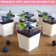 thumbnail image 4 of JMIATRY 100PCS 5OZ Clear Plastic Dessert Cups with Lids and Spoons 150ML Mini Parfait Cups with Lids Pudding Cups Mini Dessert Cups for Party Appertizer, Finger Food, Parfait, Yogurt. Mousse, 4 of 7