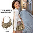 thumbnail image 4 of Sac Ravioli Mignon à Imprimé Guépard pour Femmes, Sac Bandoulière Motif Léopard avec Sangle Ajustable, Sac à Main en Nylon Élégant pour Magasinage, Randonnée Ou Activités de Plein Air, 4 of 5