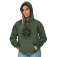 thumbnail image 4 of Triangle Eye Wheel Symbolic Spirit Unisex Plus Fleece Graphic Hoodie Brisco Brands 4X, 4 of 5