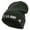 Dk Grey, variant on US Army Star Embroidered 12 Inch Long Knitted Beanie - Navy OSFM