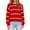 Red, variant on Womens Valentines Sweater Sweet Heart Crewneck Knit Sweater Long Sleeve Cute Jacquard Pullover Top Winter Pink L