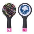 thumbnail image 1 of Design Drapeau Bleu Motif Illustration Rond Brosse à Cheveux Démêlante Coussin Base, 1 of 3