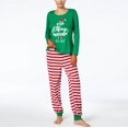 thumbnail image 4 of Pyjamas de Noël Assortis pour la Famille Ensemble de Pyjama Décontracté d'Automne et d'Hiver pour Femmes Pantalon Ample à Manches Longues avec Col Rond et Ourlet Imprimé de Noël Rayé Ensemble de Pyjama de Noël Maman Taille : 3TG, 4 of 7