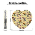 thumbnail image 3 of Easygdp Beautiful Bright Birds And Flowers Travel Makeup Mirror, 2X Magnifying Mirror 2-Sided Travel Essential Mirror, Magnetic Portable Mirror-Heart Shape, 3 of 9