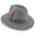 thumbnail image 2 of Empire - Walrus Hats Grey Wool Felt Fedora Hat - H7001, 2 of 4