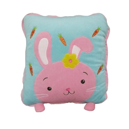 Way To Celebrate Easter Plush Pillow, Pink Bunny