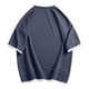 thumbnail image 4 of Ceisia Men's Loose Fit Fake Two-Piece T-shirt Waffle Knit Short Sleeve Round Neck Casual Daily Summer Fall Tee Tops Gray XXL Gifts, 4 of 8