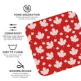 thumbnail image 4 of Kll Square Drink Coasters Set Of 4,Pu Leather Absorbent Coasters Set Decorative Coffee Cup Coasters Housewarming Gift For Home Decor-Maple Leaves, 4 of 9